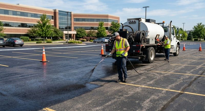 Commercial Asphalt Sealing